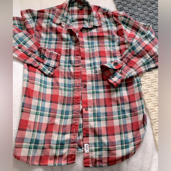Roots Cotton plaid flannel button up - Picture 1 of 2